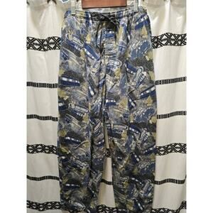 Columbia Sportswear men's sleepwear pants camping print pockets medium